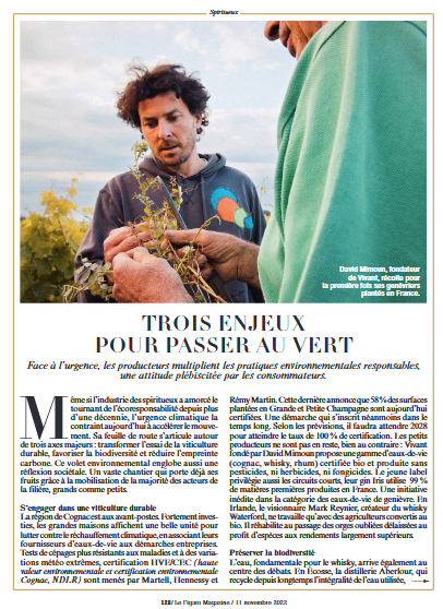 Le Figaro : trois enjeux pour passer au vert